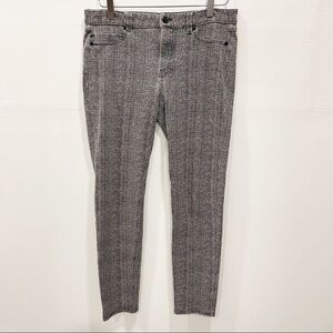 Liverpool Madonna Mesh Printed Denim Leggings in White Whisper 8/29